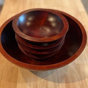 Baribocraft Vintage Wooden Small Bowls Only